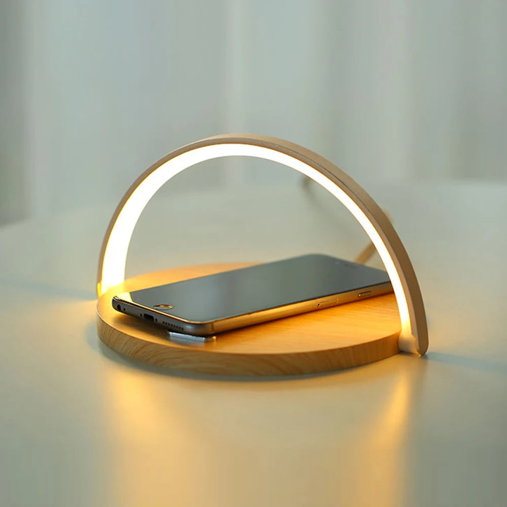 Qi-Enabled Charger Lamp